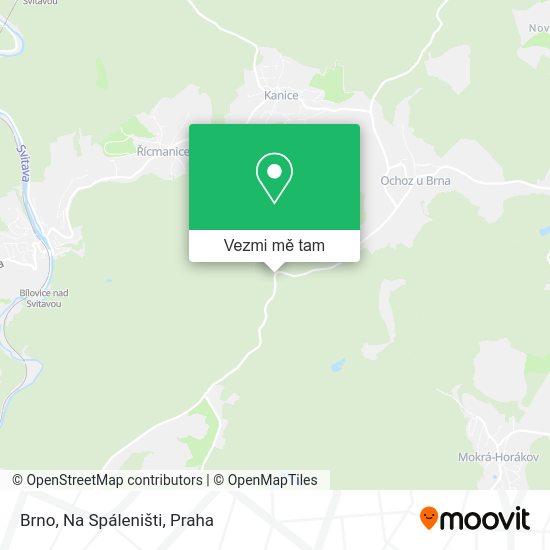 Brno, Na Spáleništi mapa