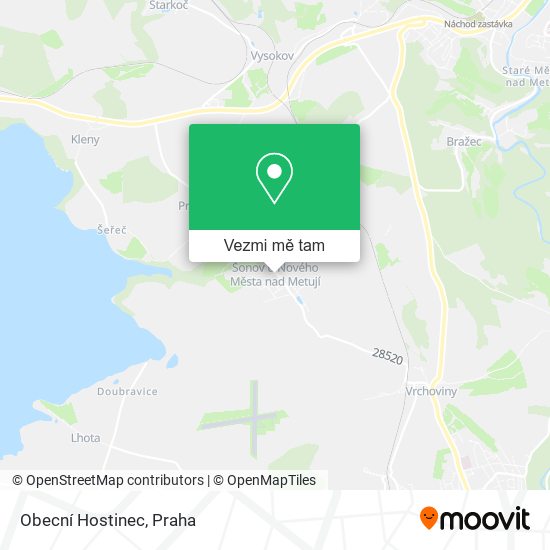 Obecní Hostinec mapa