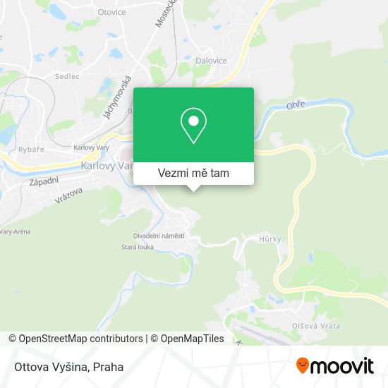 Ottova Vyšina mapa