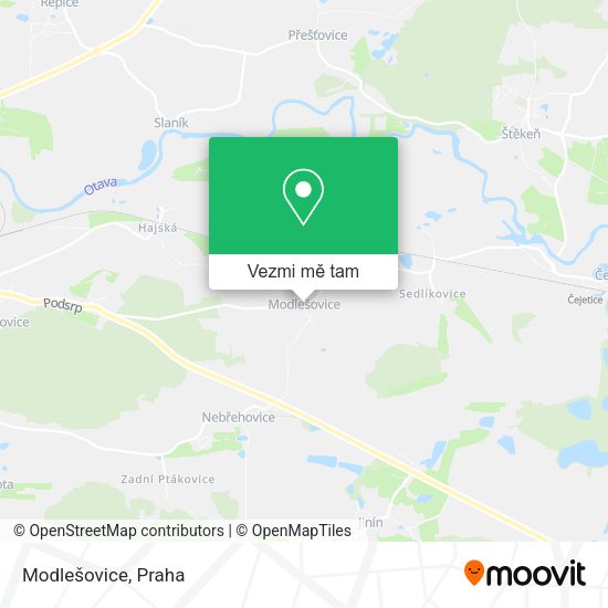 Modlešovice mapa