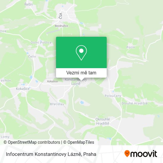 Infocentrum Konstantinovy Lázně mapa