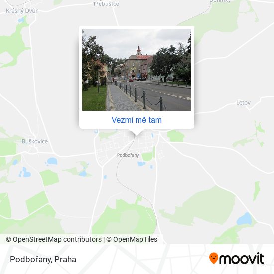 Podbořany mapa