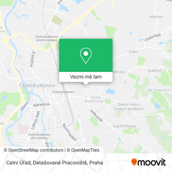 Celní Úřad, Detašované Pracoviště mapa