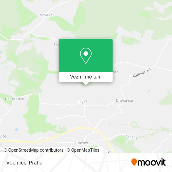 Vochlice mapa