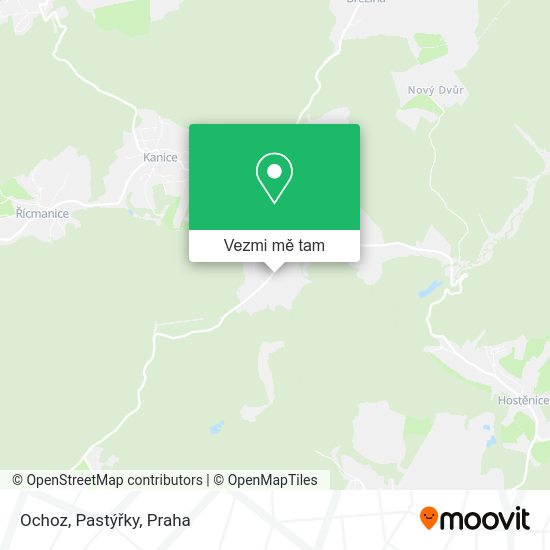 Ochoz, Pastýřky mapa