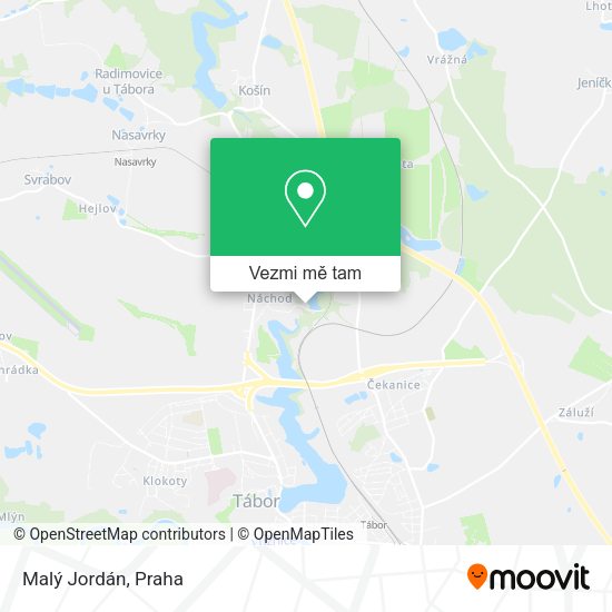 Malý Jordán mapa