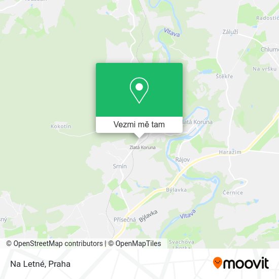 Na Letné mapa