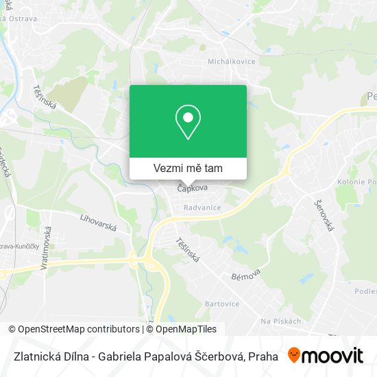 Zlatnická Dílna - Gabriela Papalová Ščerbová mapa