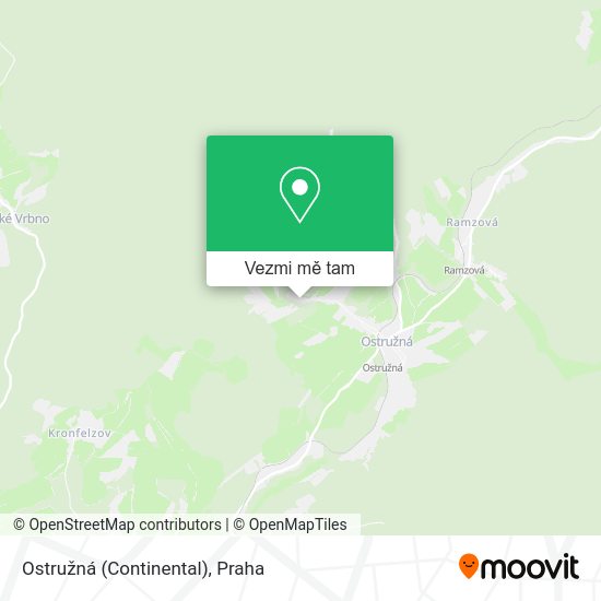 Ostružná (Continental) mapa