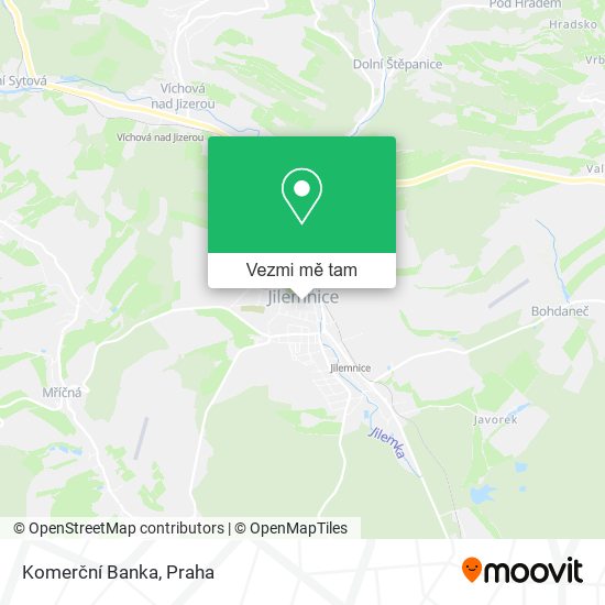 Komerční Banka mapa