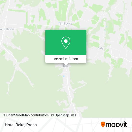 Hotel Řeka mapa