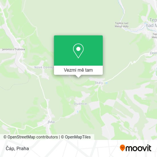 Čáp mapa