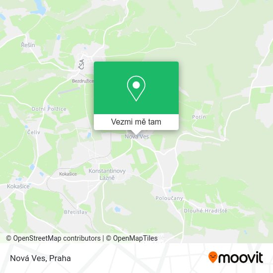 Nová Ves mapa