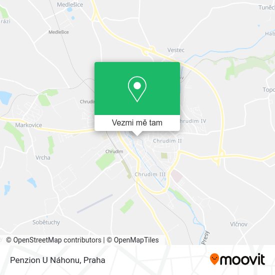 Penzion U Náhonu mapa