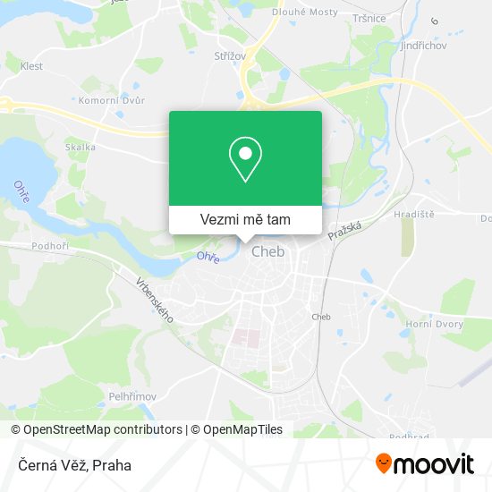 Černá Věž mapa