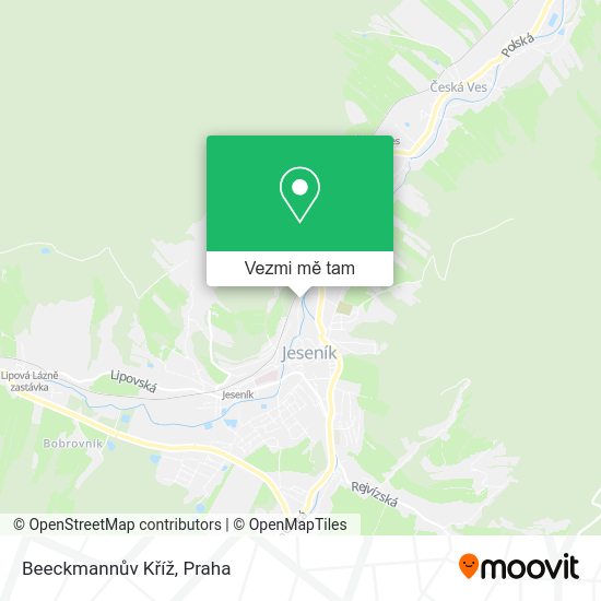 Beeckmannův Kříž mapa