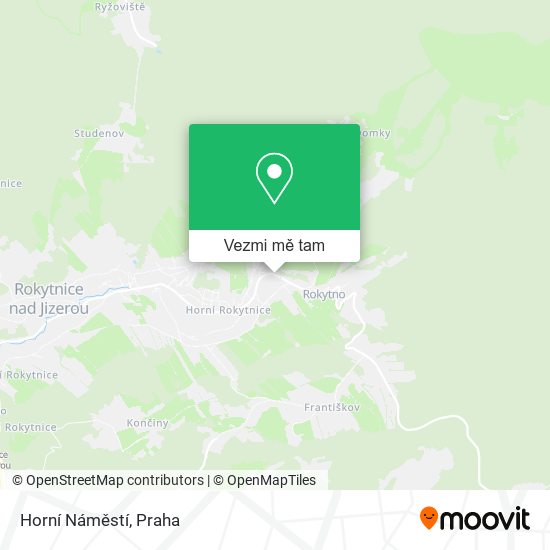 Horní Náměstí mapa