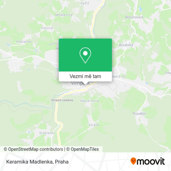 Keramika Madlenka mapa