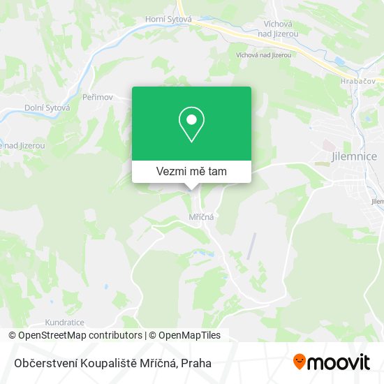 Občerstvení Koupaliště Mříčná mapa