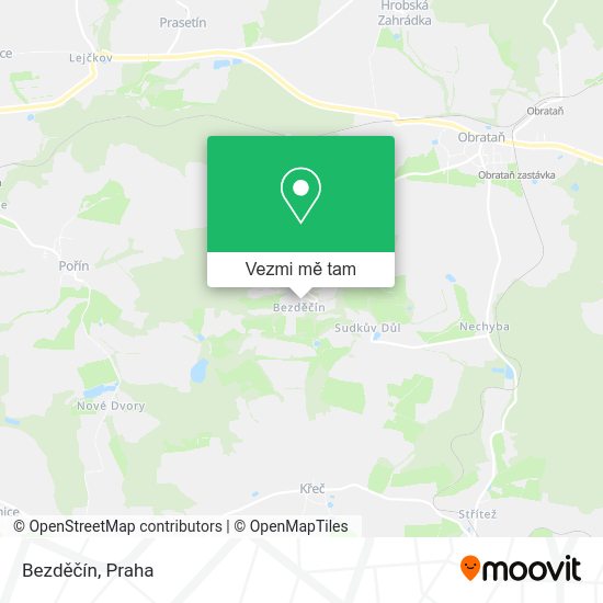 Bezděčín mapa