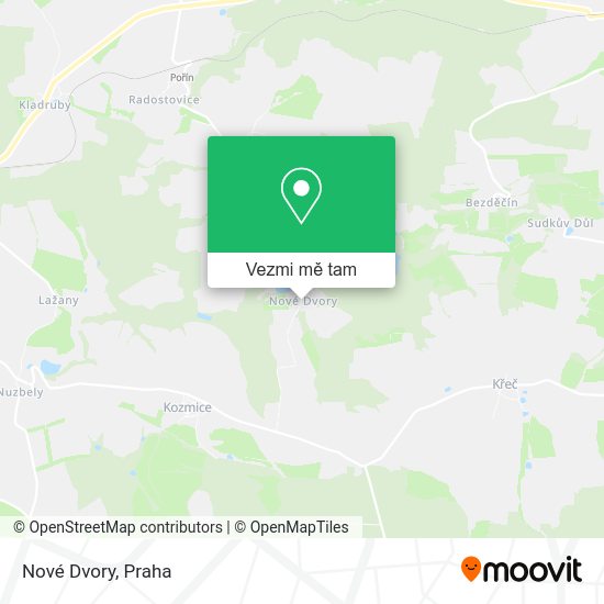 Nové Dvory mapa