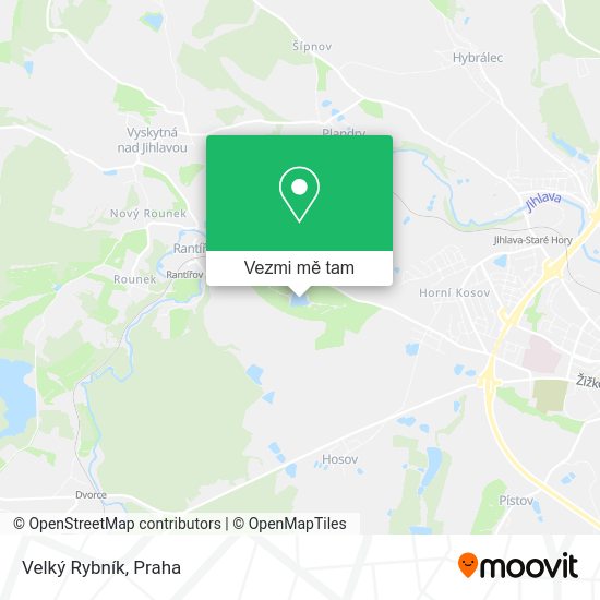 Velký Rybník mapa