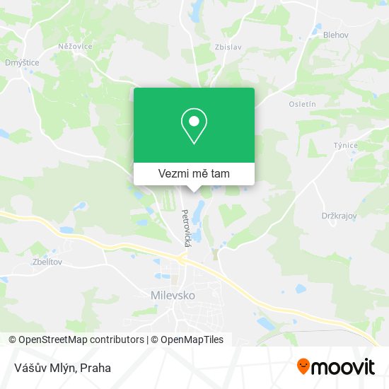 Vášův Mlýn mapa
