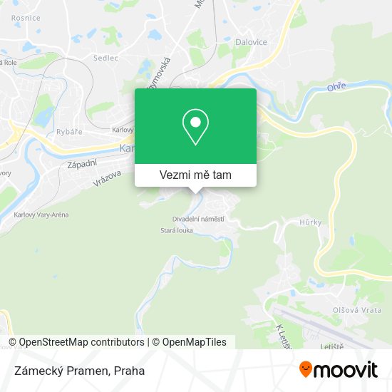 Zámecký Pramen mapa