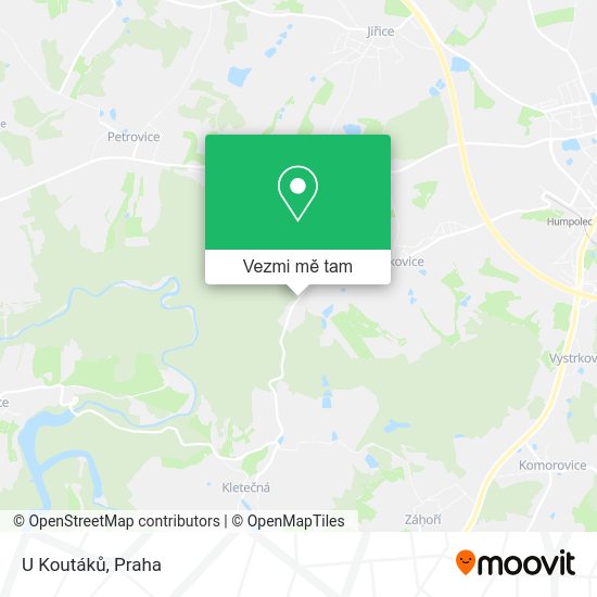 U Koutáků mapa