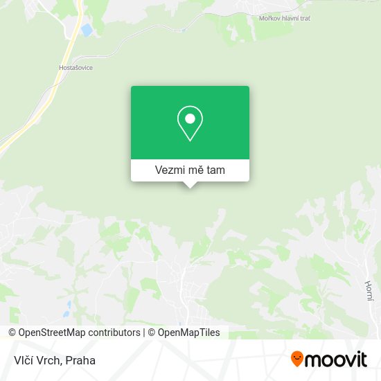 Vlčí Vrch mapa