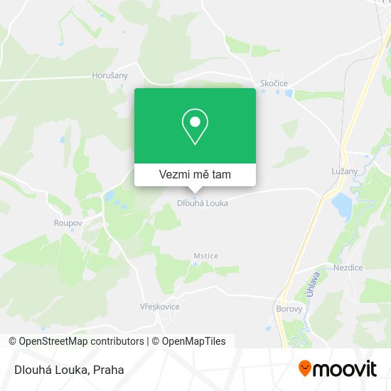 Dlouhá Louka mapa