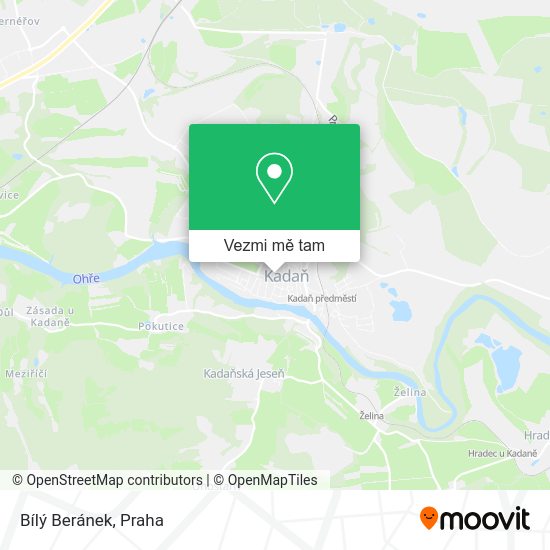 Bílý Beránek mapa