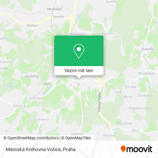 Městská Knihovna Votice mapa