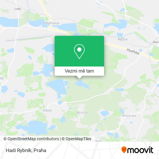Hadí Rybník mapa