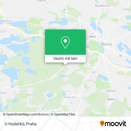 U Hudečků mapa