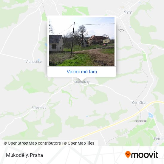 Mukoděly mapa