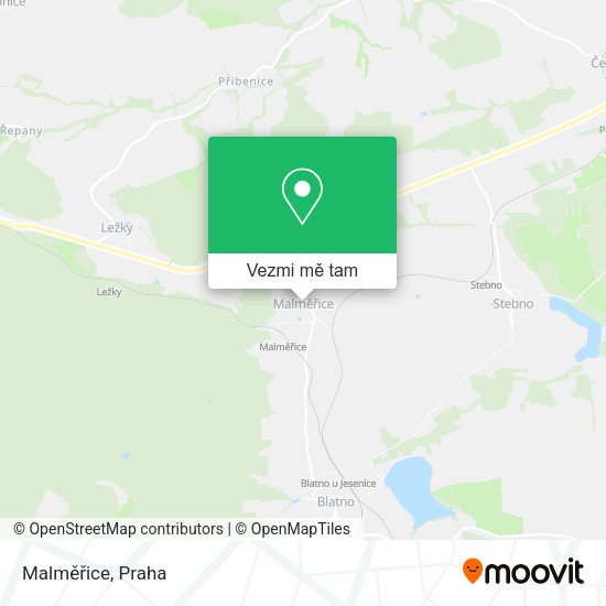 Malměřice mapa