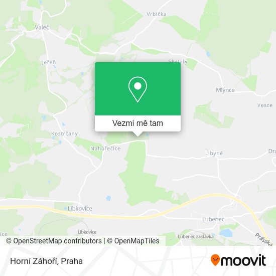 Horní Záhoří mapa
