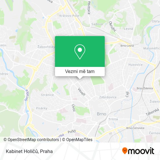 Kabinet Holičů mapa