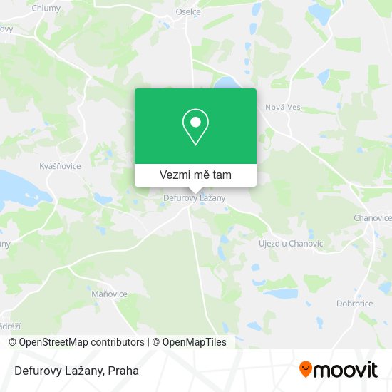 Defurovy Lažany mapa
