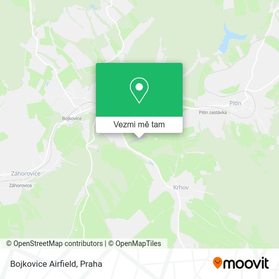 Bojkovice Airfield mapa