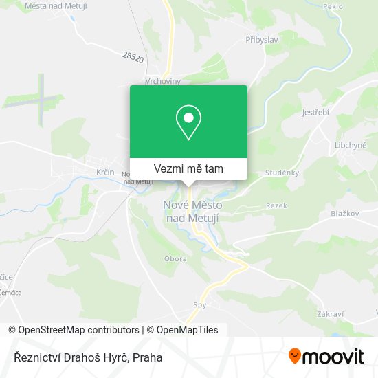 Řeznictví Drahoš Hyrč mapa