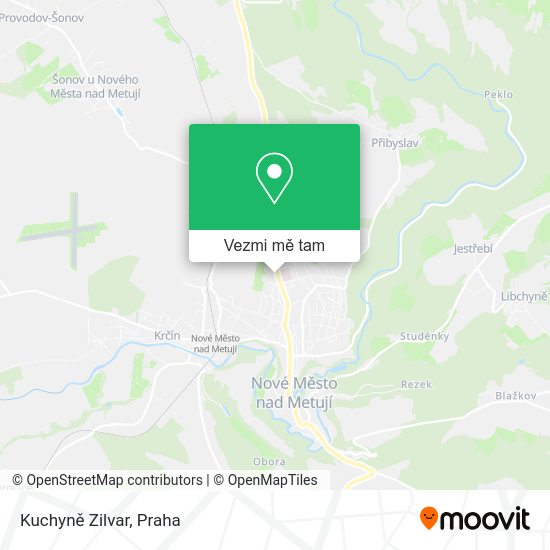 Kuchyně Zilvar mapa