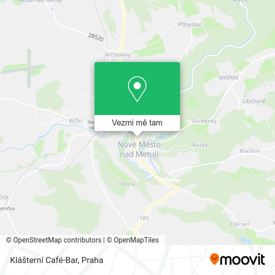 Klášterní Café-Bar mapa
