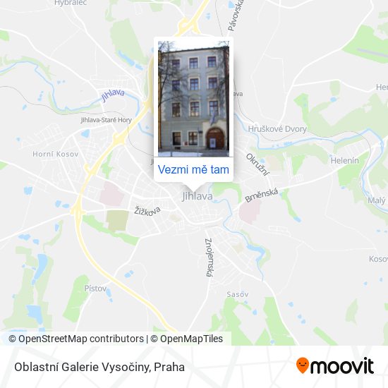 Oblastní Galerie Vysočiny mapa