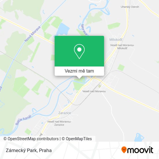 Zámecký Park mapa