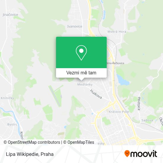 Lípa Wikipedie mapa