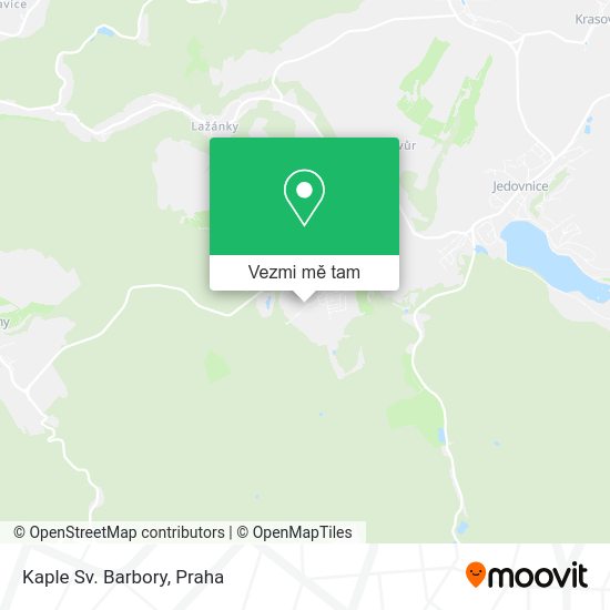 Kaple Sv. Barbory mapa