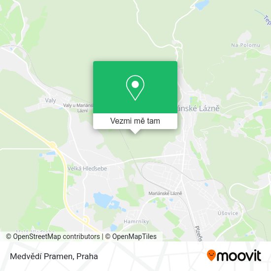 Medvědí Pramen mapa