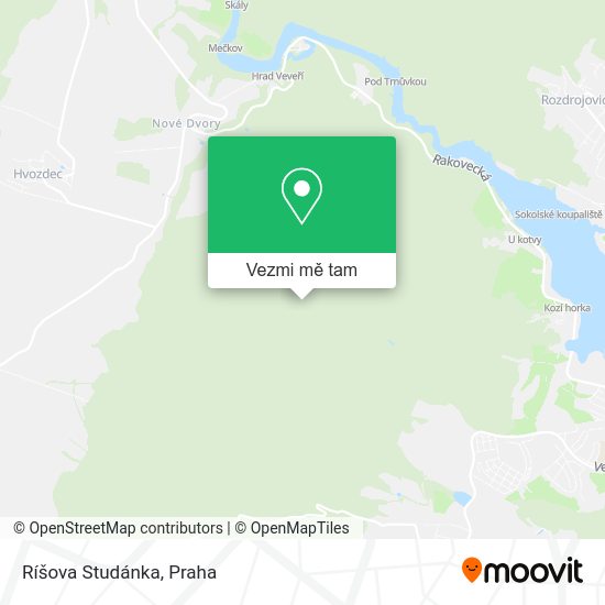 Ríšova Studánka mapa